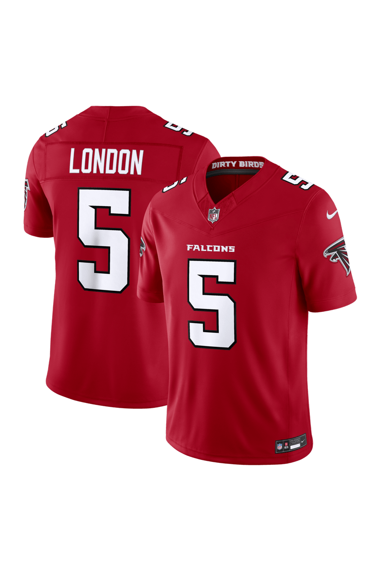 Men's Nike Drake London Red Atlanta Falcons Vapor F.U.S.E. Stitched Limited Jersey, Main, color, Red