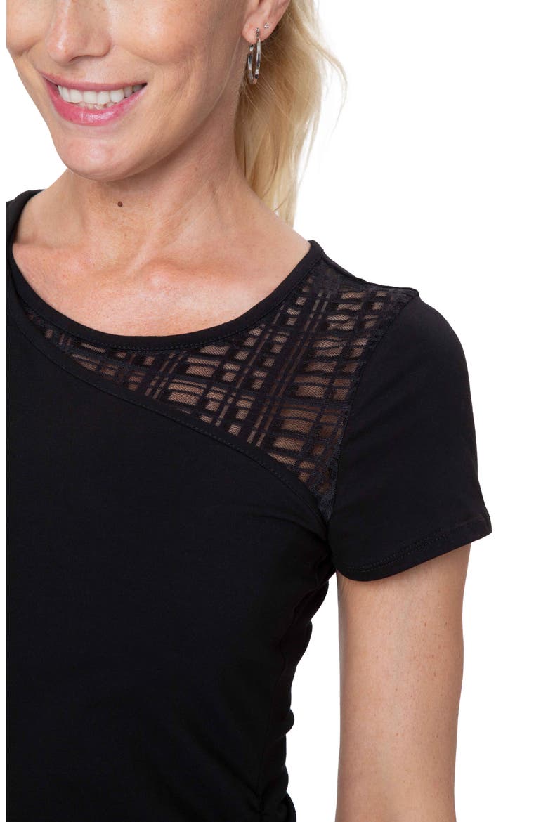 City Maternity/Nursing T-Shirt, Alternate, color, BLACK