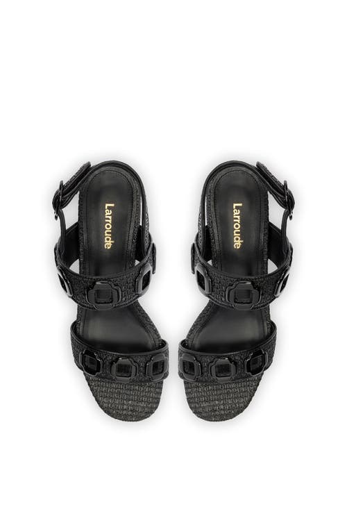 Larroude Larroudé Milan Sandal In Black