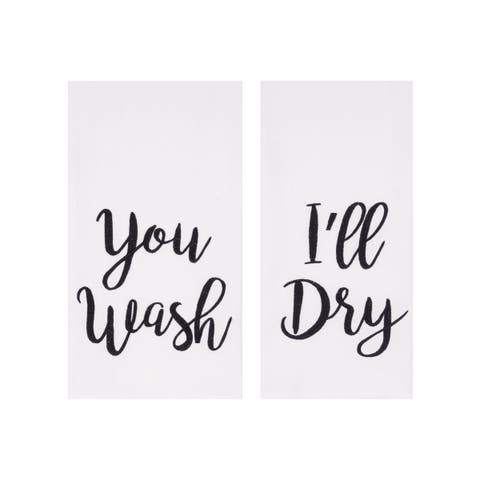 You Wash I'Ll Dry Kitchen Towels Set of 2