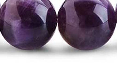 Sterling Forever Amethyst Beaded Stretch Bracelet In Purple