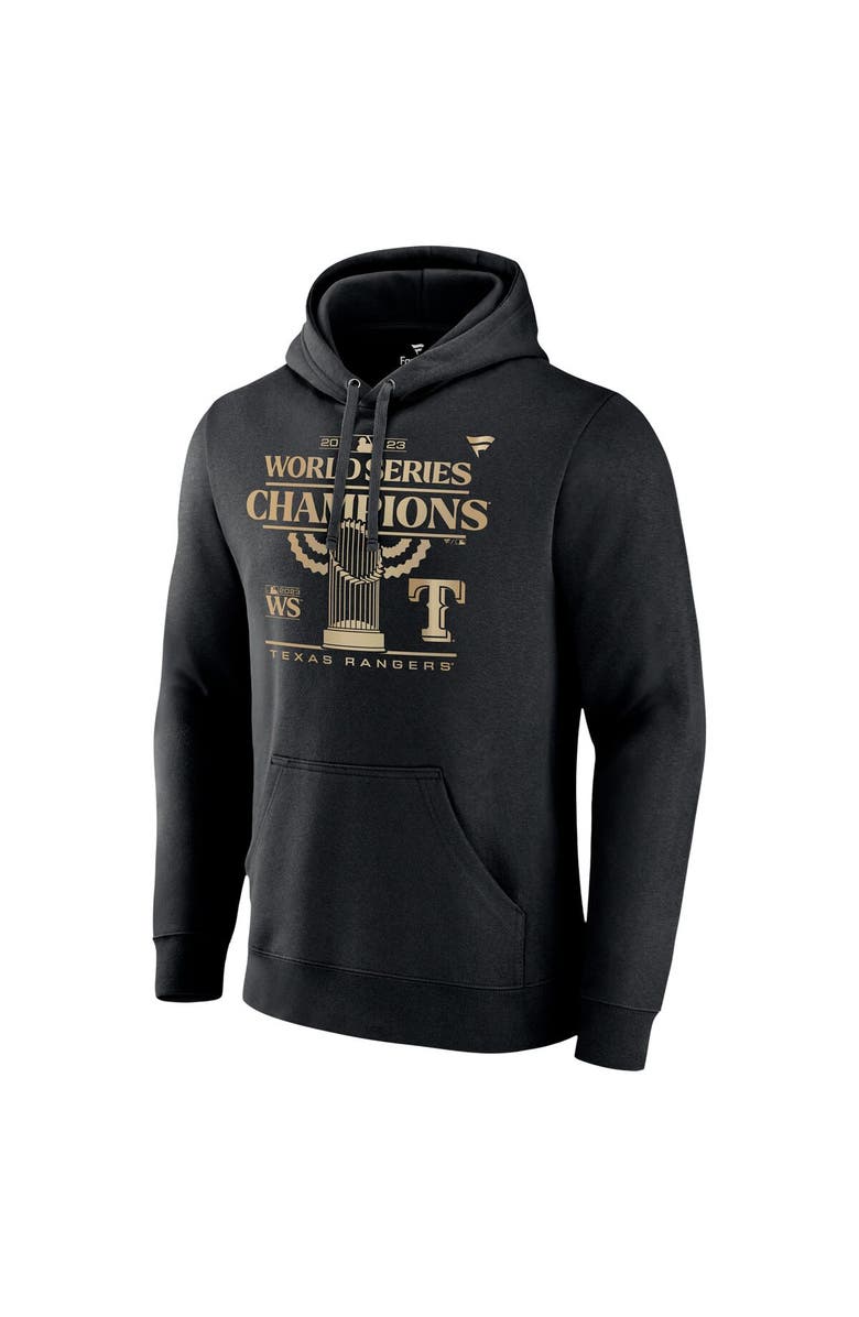 FANATICS Men's Fanatics Branded Black Texas Rangers 2023 World Series Champions Parade Pullover Hoodie, Alternate, color,