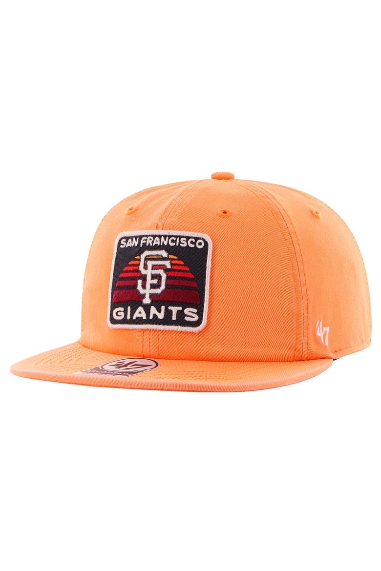 Men's '47 Orange San Francisco Giants Cypress Captain Snapback Hat, Main, color, Orange