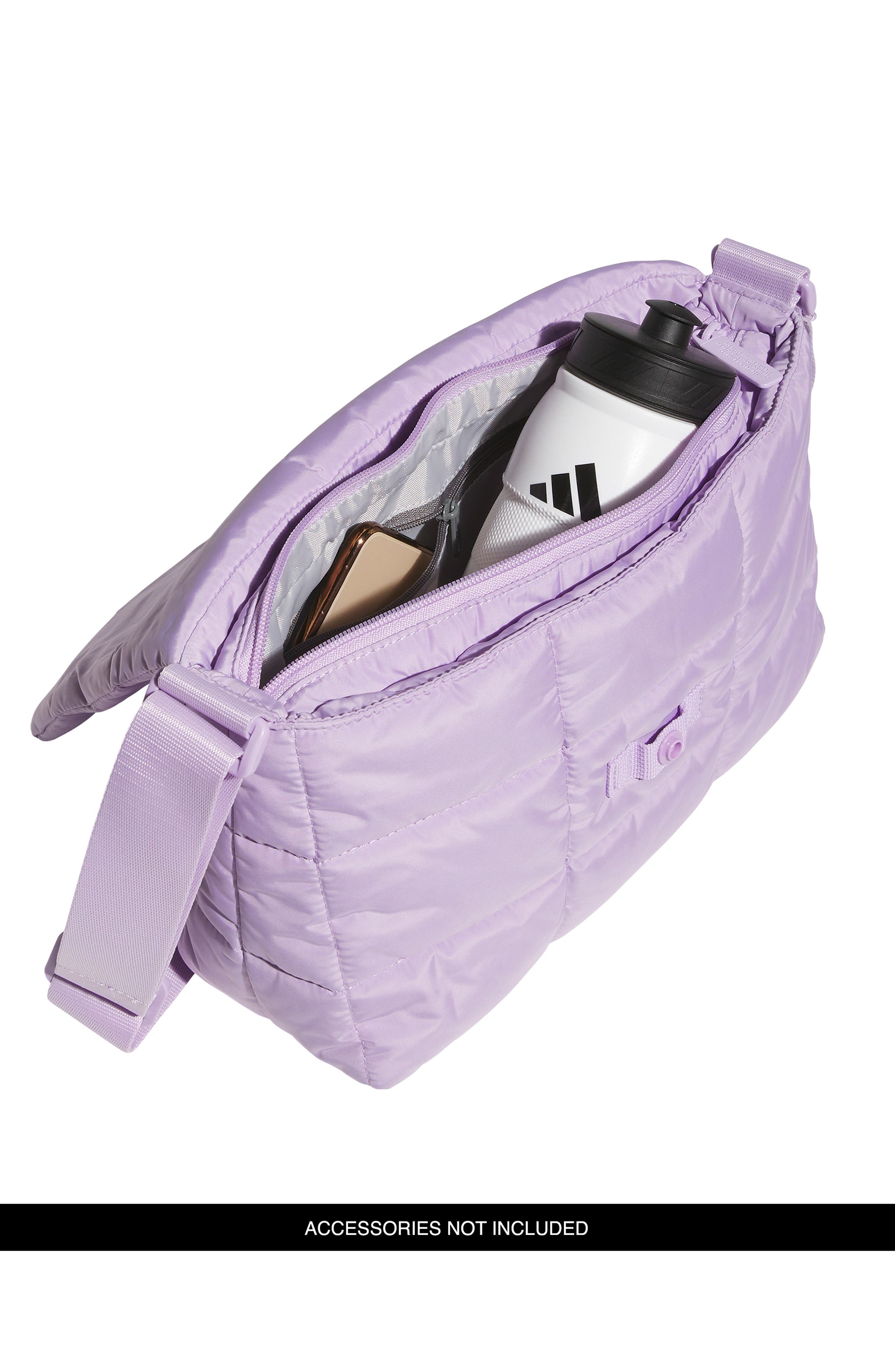 adidas Quilted Flap Crossbody Bag, Alternate, color, 