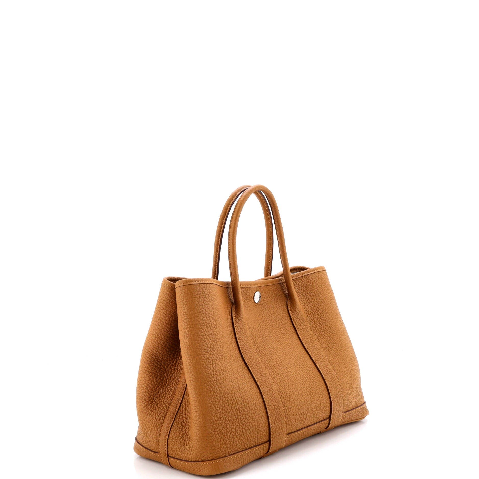 Pre-Owned Hermes Garden Party Tote Leather 30, Alternate, color, Sesame