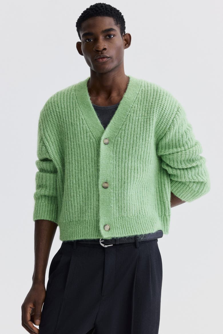 Loose Fit Cardigan, Alternate, color, Green