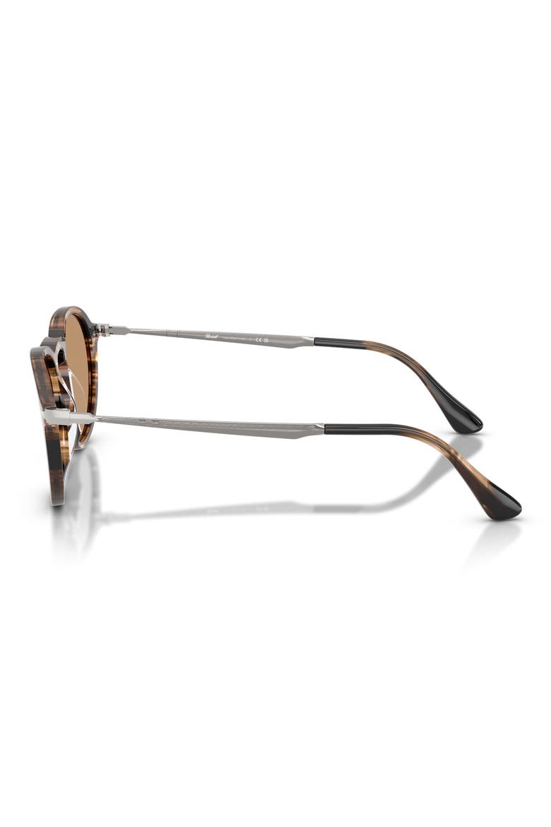 54mm Phantos Sunglasses, Alternate, color, STRIPED BLACK / GREYISH BROWN
