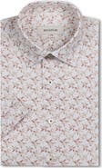 Bugatchi Milo OoohCotton® Floral Short Sleeve Button-Up Shirt