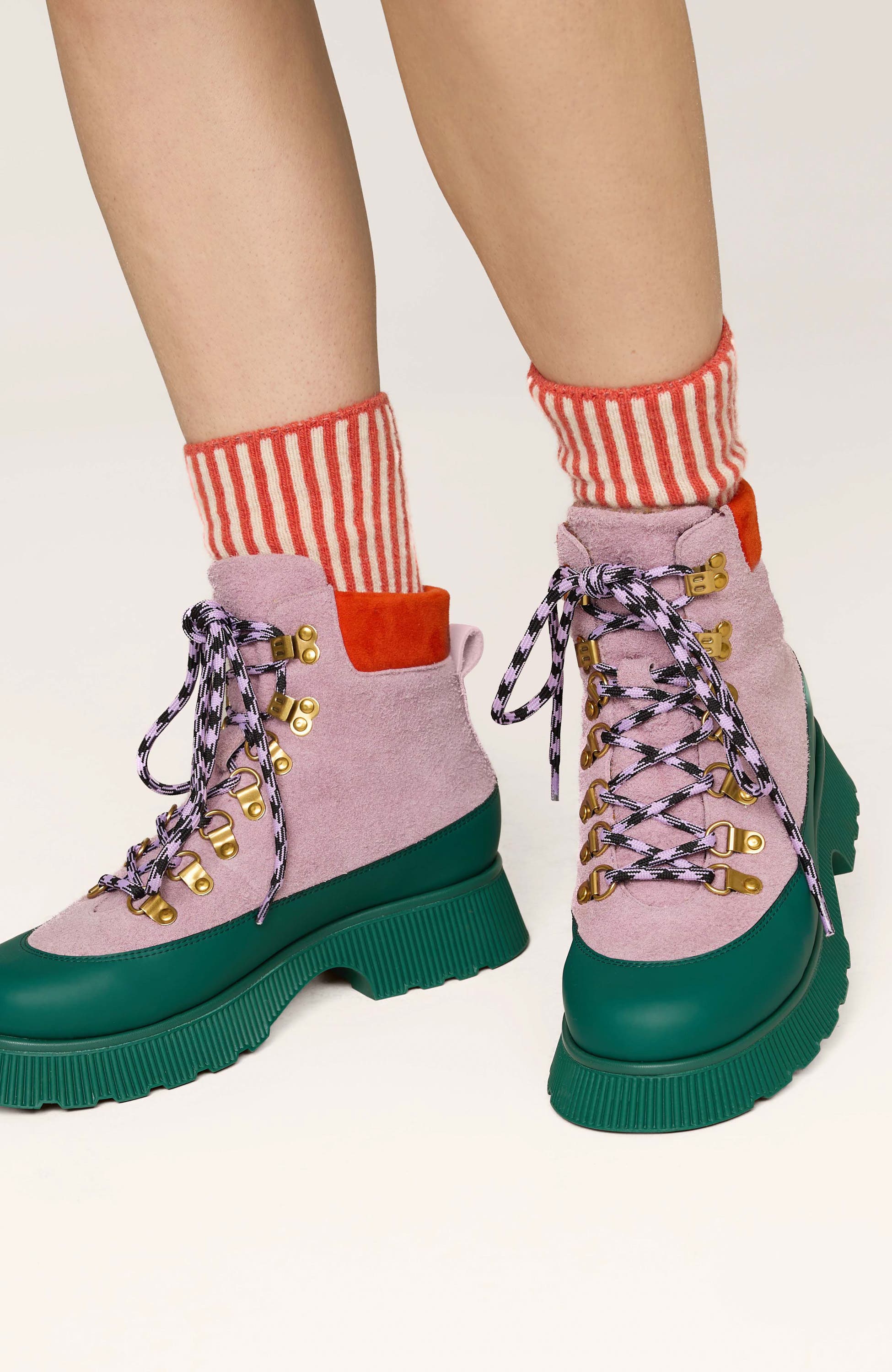 Morris Mudguard Lace Up Bootie, Alternate, color, Violet