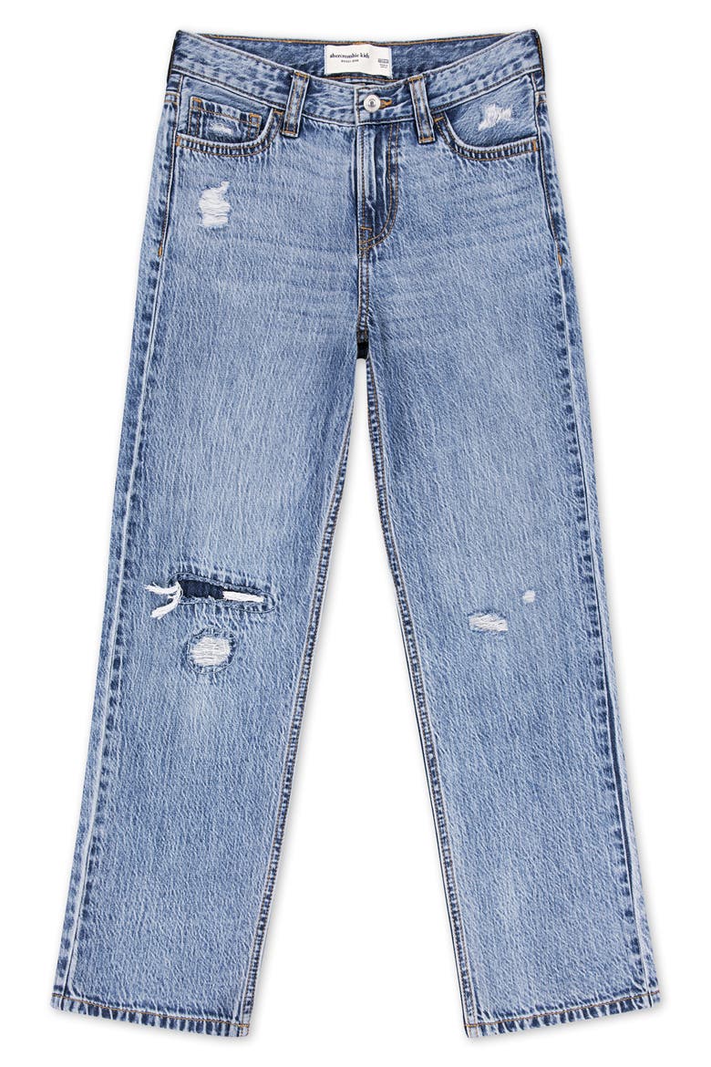 Kids' Ripped & Distressed Baggy Fit Jeans, Main, color, EXTRA