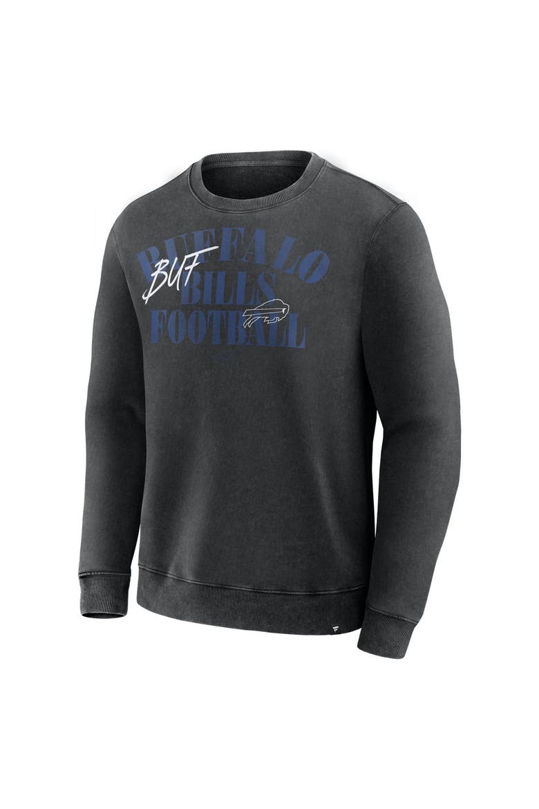 Men's Fanatics Black Buffalo Bills Halftime Lead Relaxed Heavyweight French Terry Sweatshirt, Alternate, color, Black