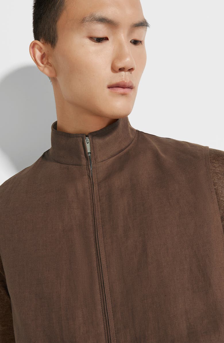 ZEGNA Oasi Linen Vest, Alternate, color, 