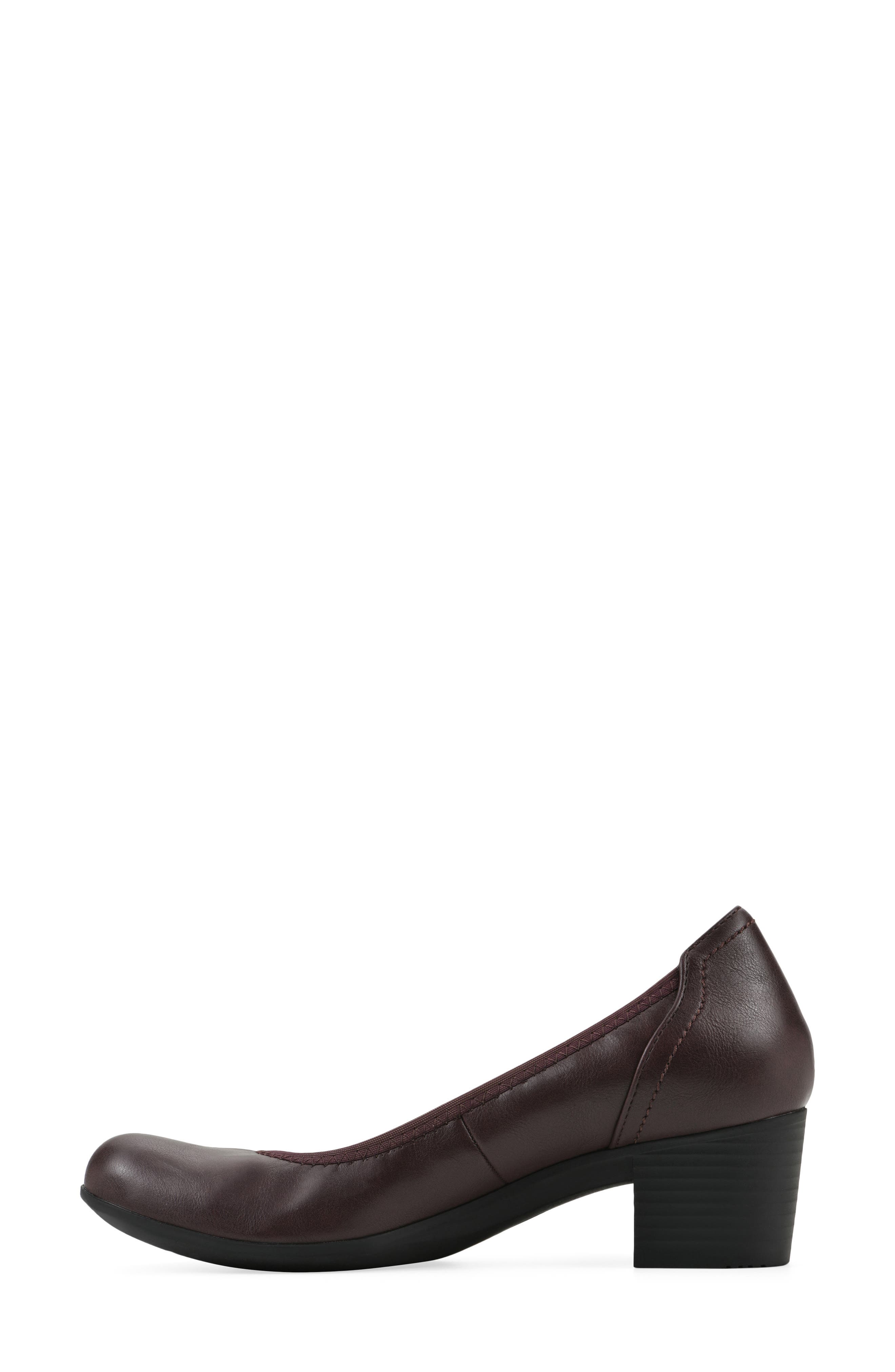 Tripton Block Heel Pump, Alternate, color, BURGUNDY/ GRAINY/ SMOOTH