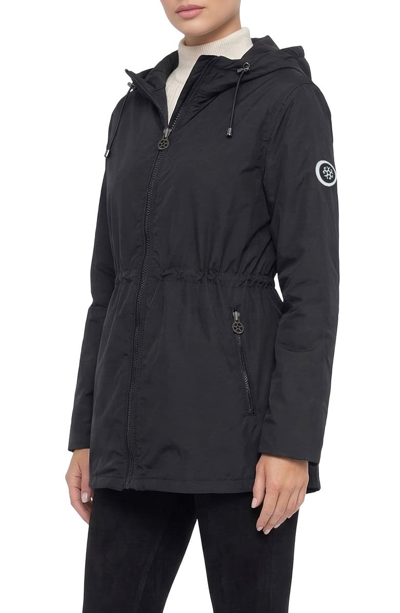 GORSKI Lightweight Jacket With Zip Jackets & Hood, Alternate, color, Black