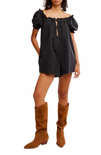 Free People Daisy Denim Babydoll Romper