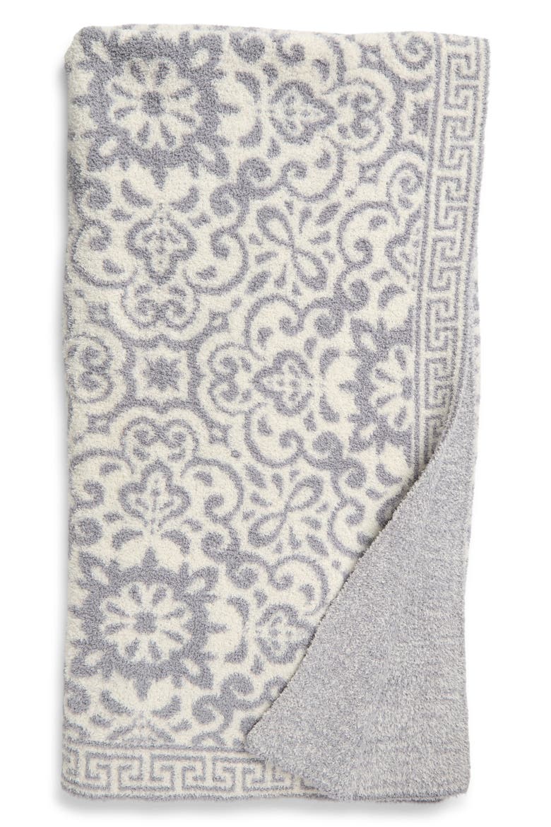 CozyChic© Mosaic Tile Throw Blanket, Main, color, VAPOR/ CREAM