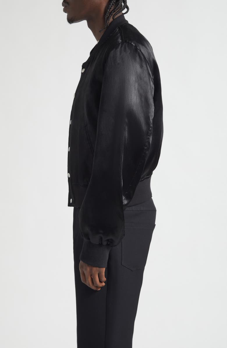 JKEEFER Hampton Satin Varsity Jacket, Alternate, color, 