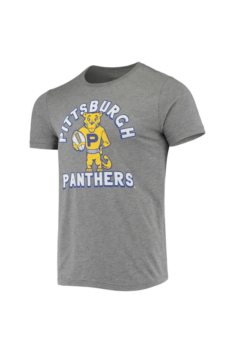 Men's Homefield Heather Gray Pitt Panthers Vintage Football T-Shirt, Alternate, color, Heather Gray