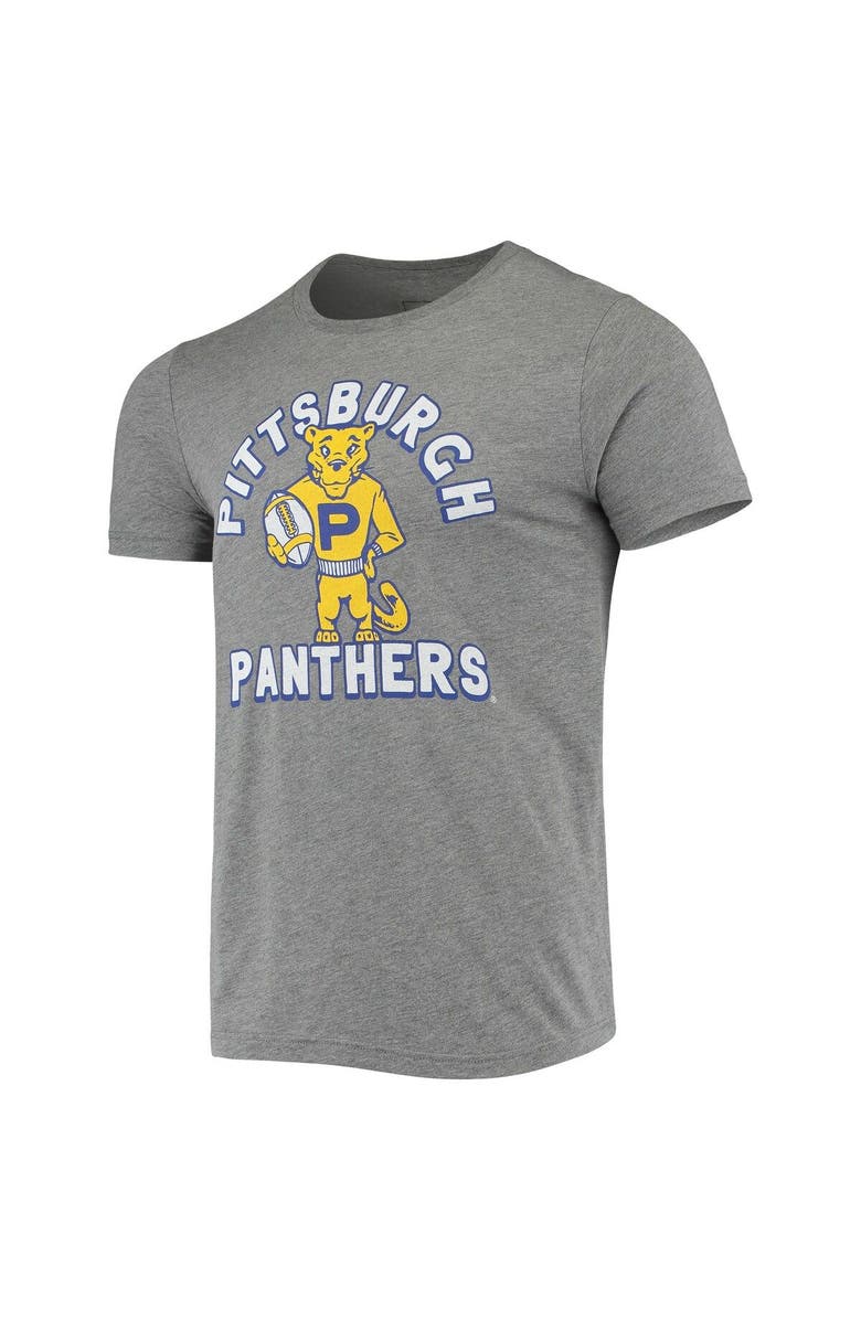 HOMEFIELD Men's Homefield Heather Gray Pitt Panthers Vintage Football T-Shirt, Alternate, color, 