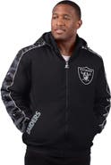 STARTER Men's Starter Black Las Vegas Raiders Thursday Night Gridiron Full-Zip Jacket