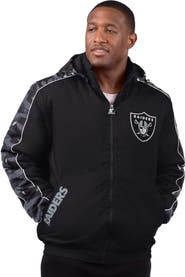 STARTER Men's Starter Black Las Vegas Raiders Thursday Night Gridiron Full-Zip Jacket