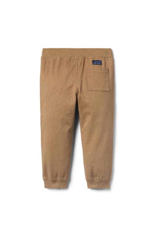 Janie And Jack The Classic Twill Jogger In Brown