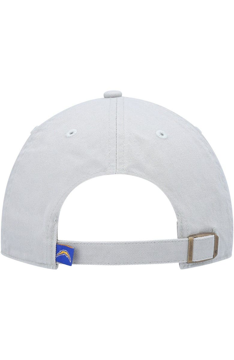 '47 Men's '47 Gray Los Angeles Chargers Clean Up Adjustable Hat, Alternate, color, Gray