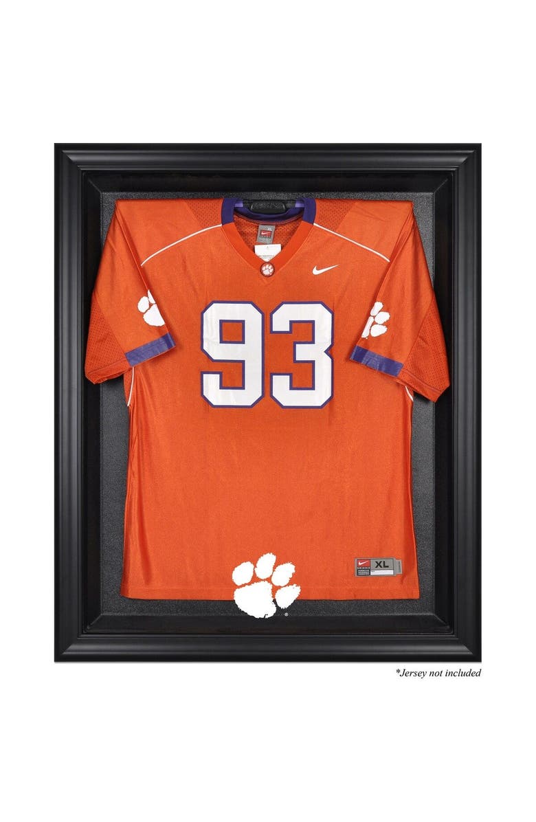 FANATICS AUTHENTIC Clemson Tigers Black Framed Logo Jersey Display Case, Main, color, 