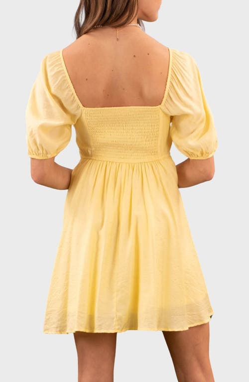 BLU PEPPER BLU PEPPER PUFF SLEEVE MINIDRESS