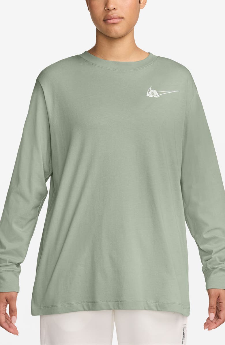 Nike Basketball Long Sleeve Embroidered Graphic T-Shirt, Main, color, 