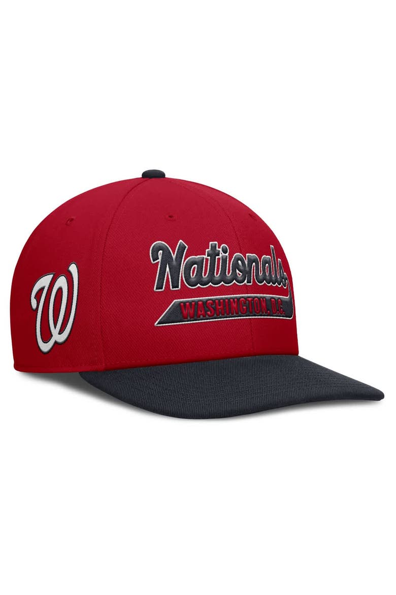 Men's Nike Red/Navy Washington Nationals Pro Performance Snapback Hat, Main, color, Red