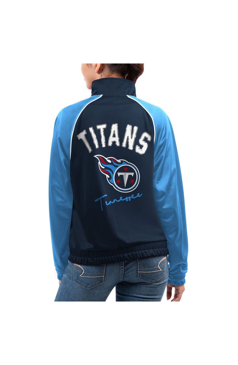 G-III 4HER BY CARL BANKS Women's G-III 4Her by Carl Banks Navy Tennessee Titans Showup Fashion Dolman Full-Zip Track Jacket, Alternate, color, Navy