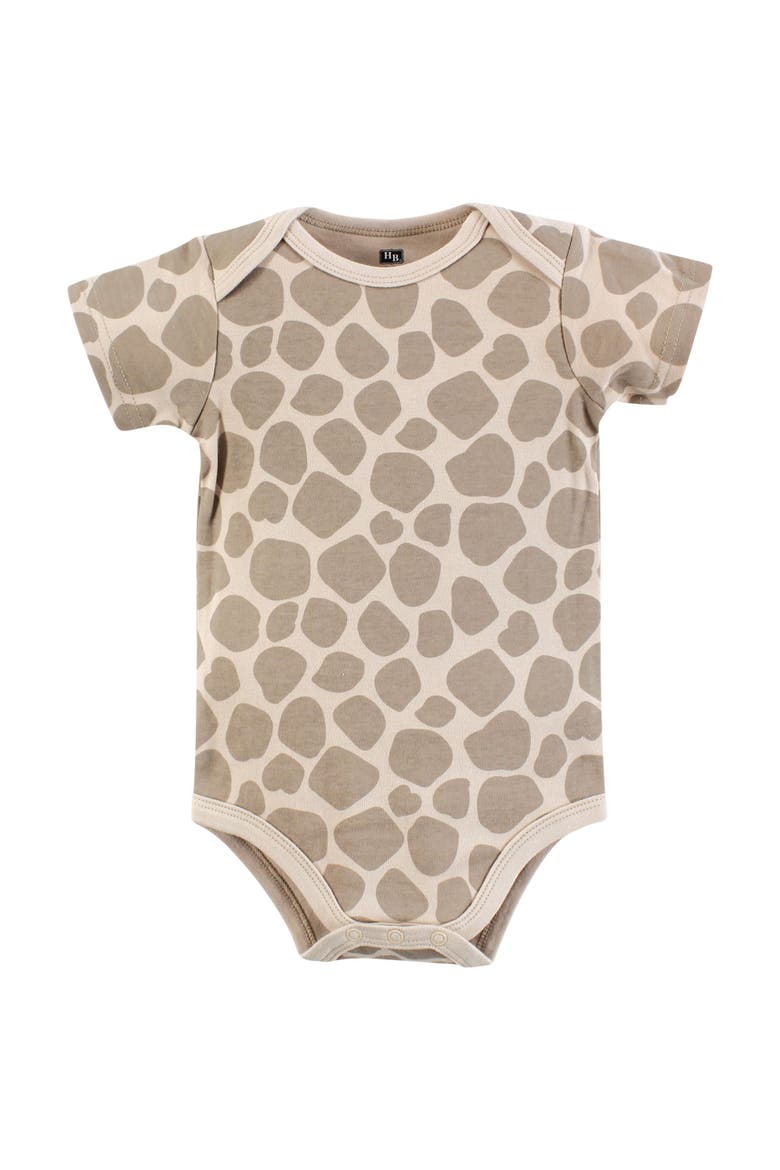 Cotton Bodysuits 3-Pack, Alternate, color, Safari Friends