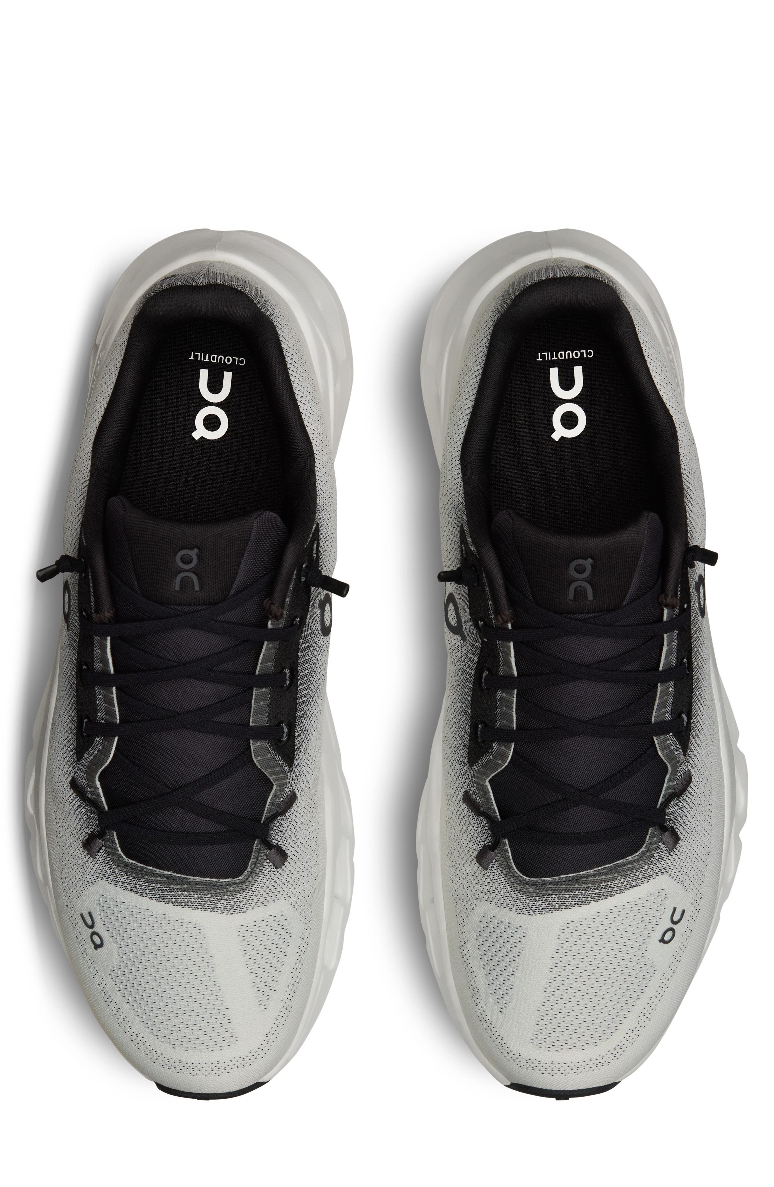 On Cloudtilt Running Shoe, Alternate, color, Black/ Ivory