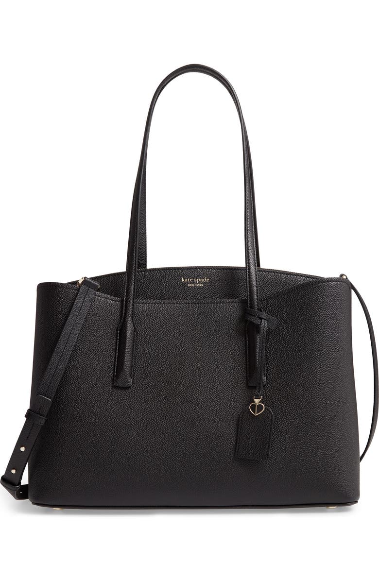 Kate Spade New York margaux large leather work tote, Main, color,