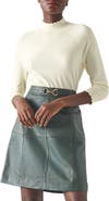 LK Bennett Betty Scallop Turtleneck Merino Wool Sweater