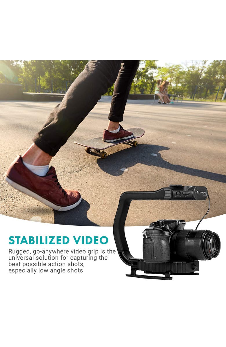 MOVO MicRig-W1 Wireless Microphone Filmmaker Handle, Alternate, color, Black