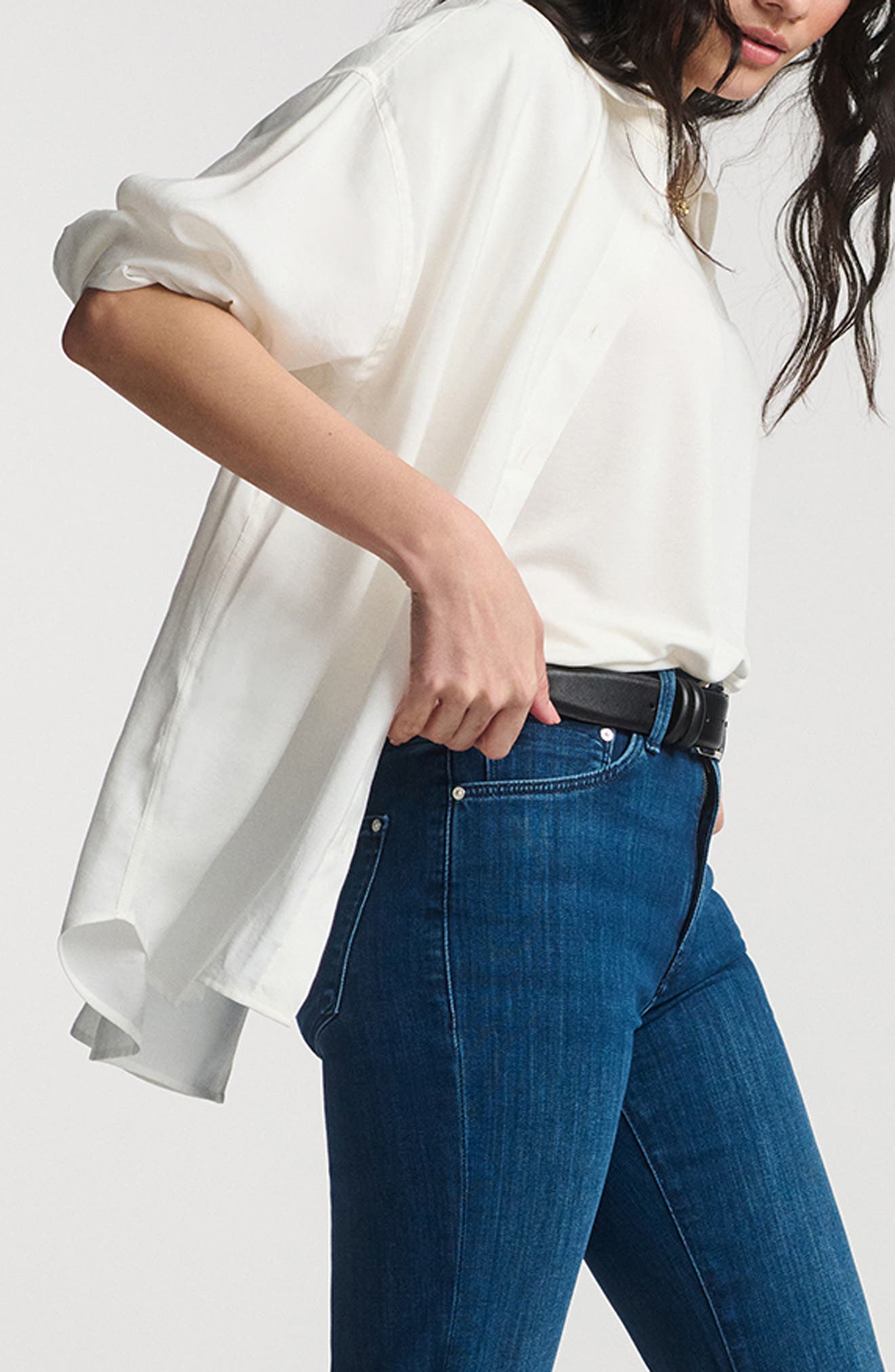Modal Blend Button-Up Shirt - image 2
