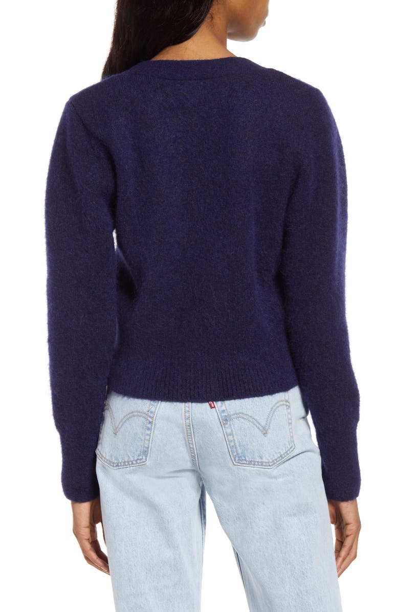 & Other Stories Golden Button V-Neck Cardigan, Alternate, color,