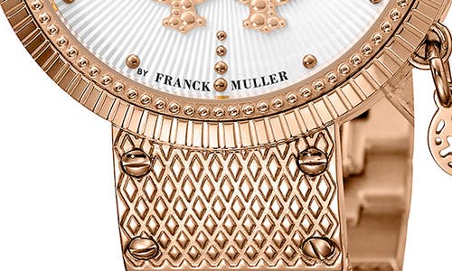 Roberto Cavalli By Franck Muller Dotted Bracelet Watch, 34mm In Gold