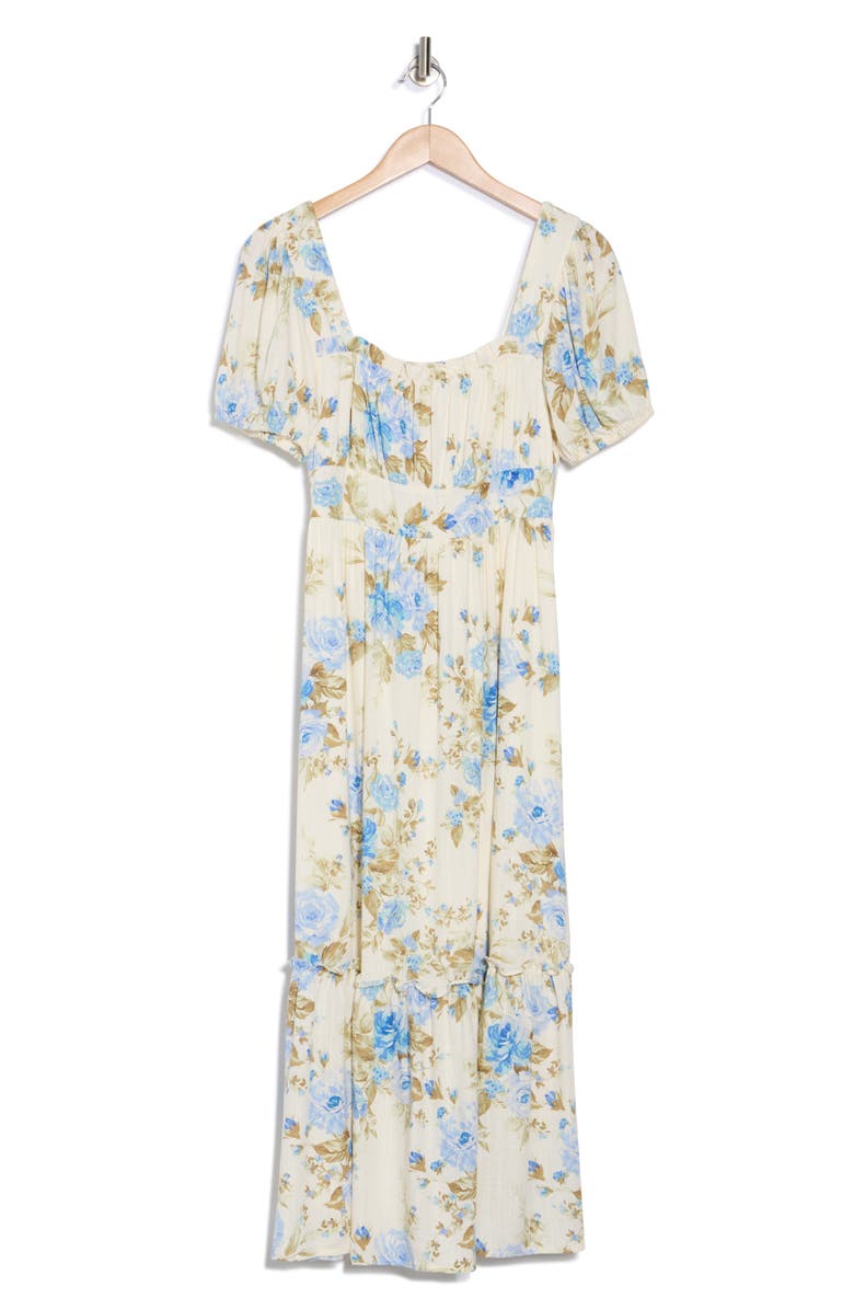 AUGUST SKY Floral Midi Dress, Alternate, color, 