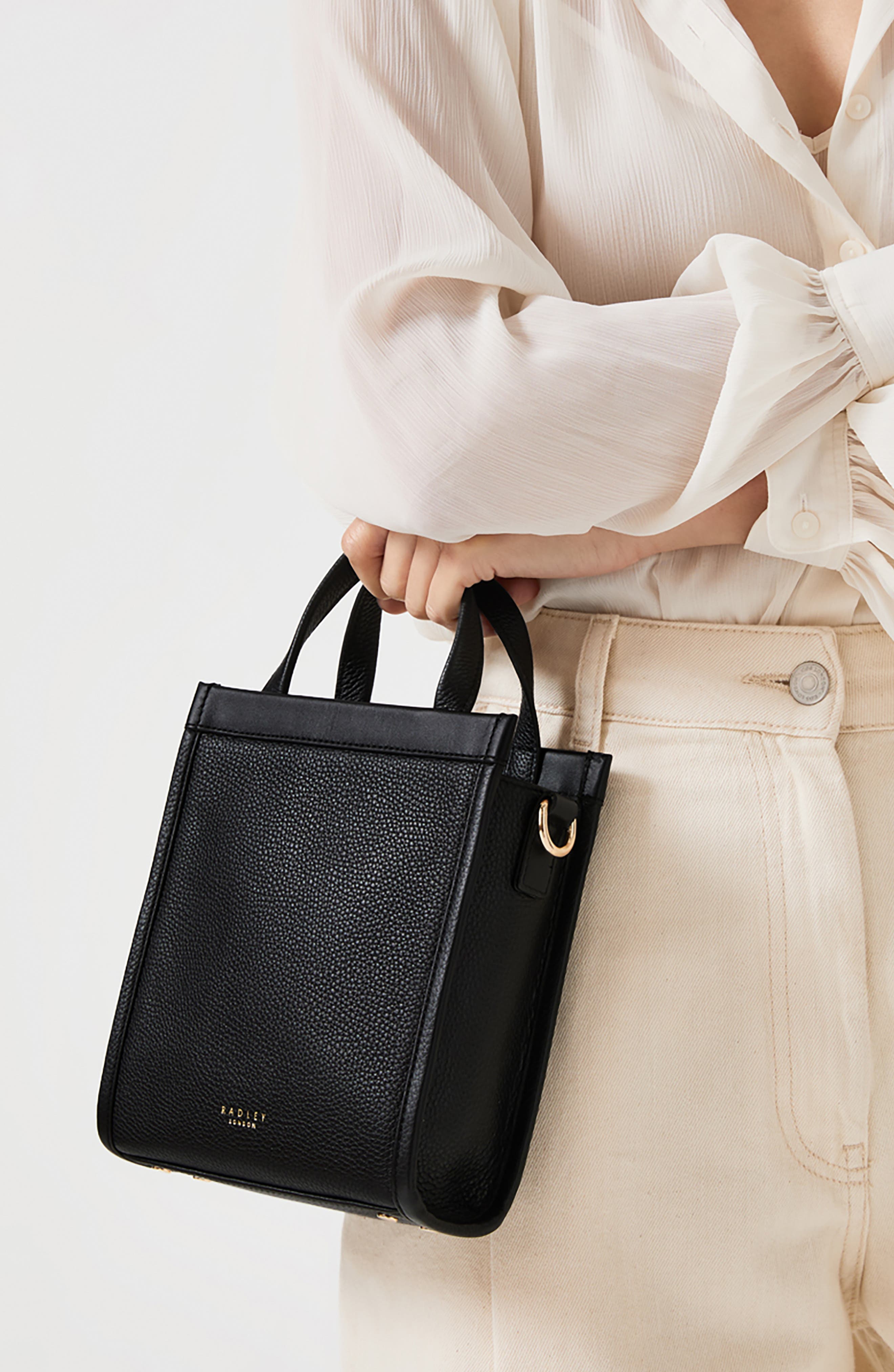 Radley Alba Place Mini Crossbody Bag, Alternate, color, Black