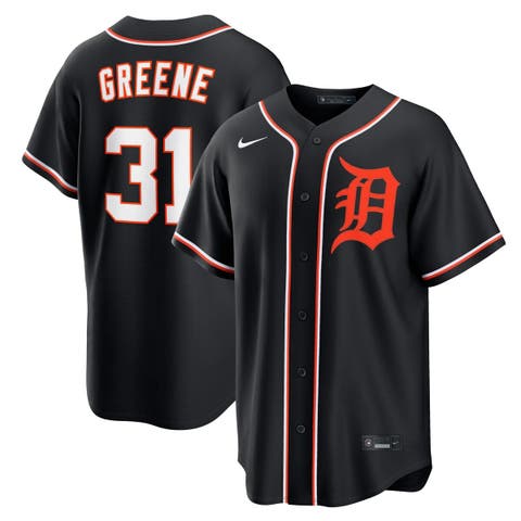Men's Nike Riley Greene Detroit Tigers Fashion Replica Black Out Jersey