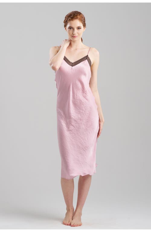 Natori Ashley Icon Gown w/Lace in Rose Quartz 