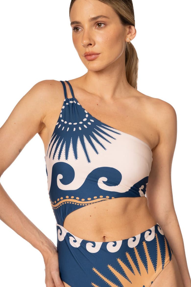 Sacred Sun Hannah Cobalt Trikini One Piece, Alternate, color, NAVY BLUE PRINT