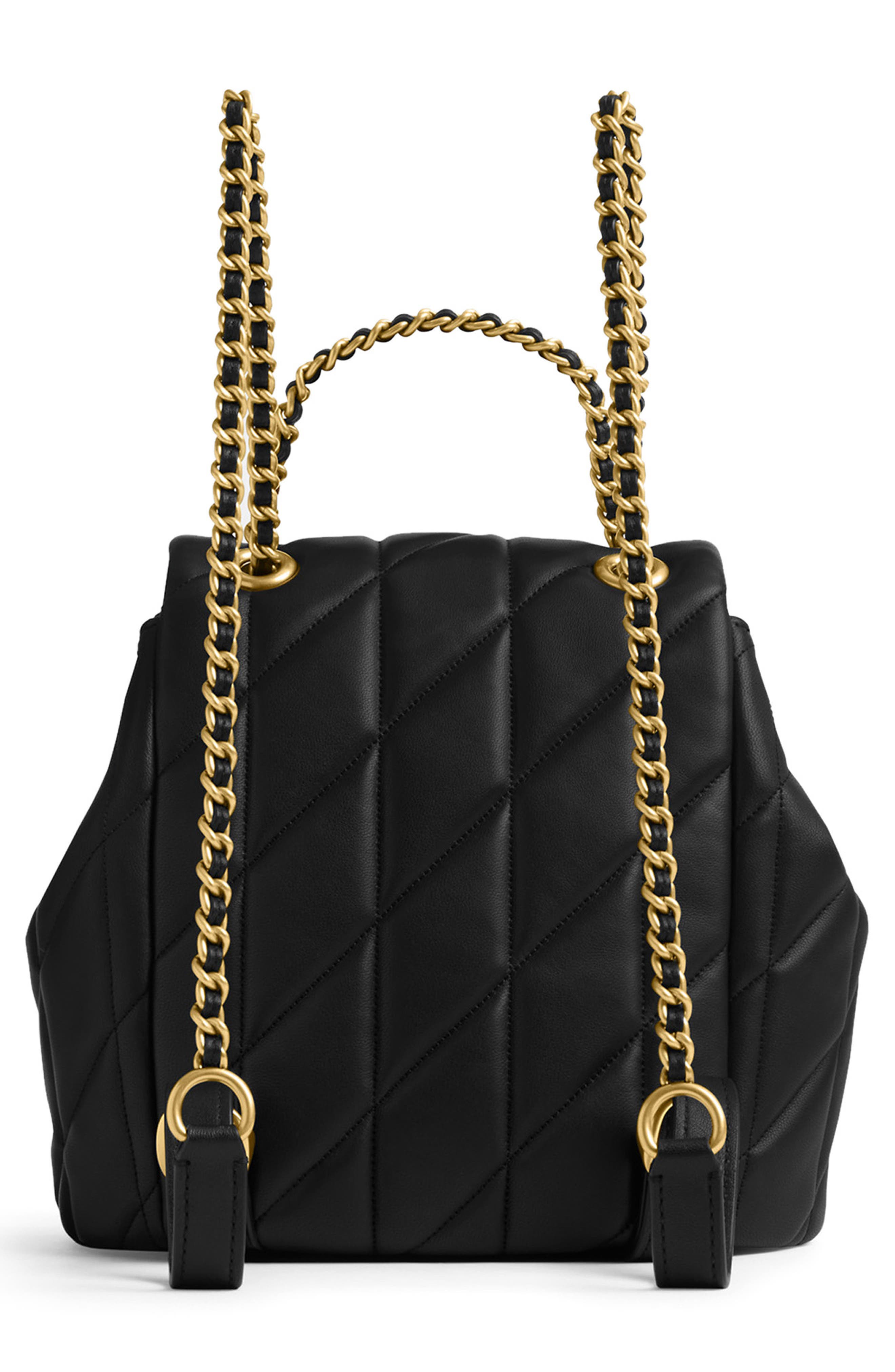 COACH Tabby Quilted Leather Backpack, Alternate, color, 