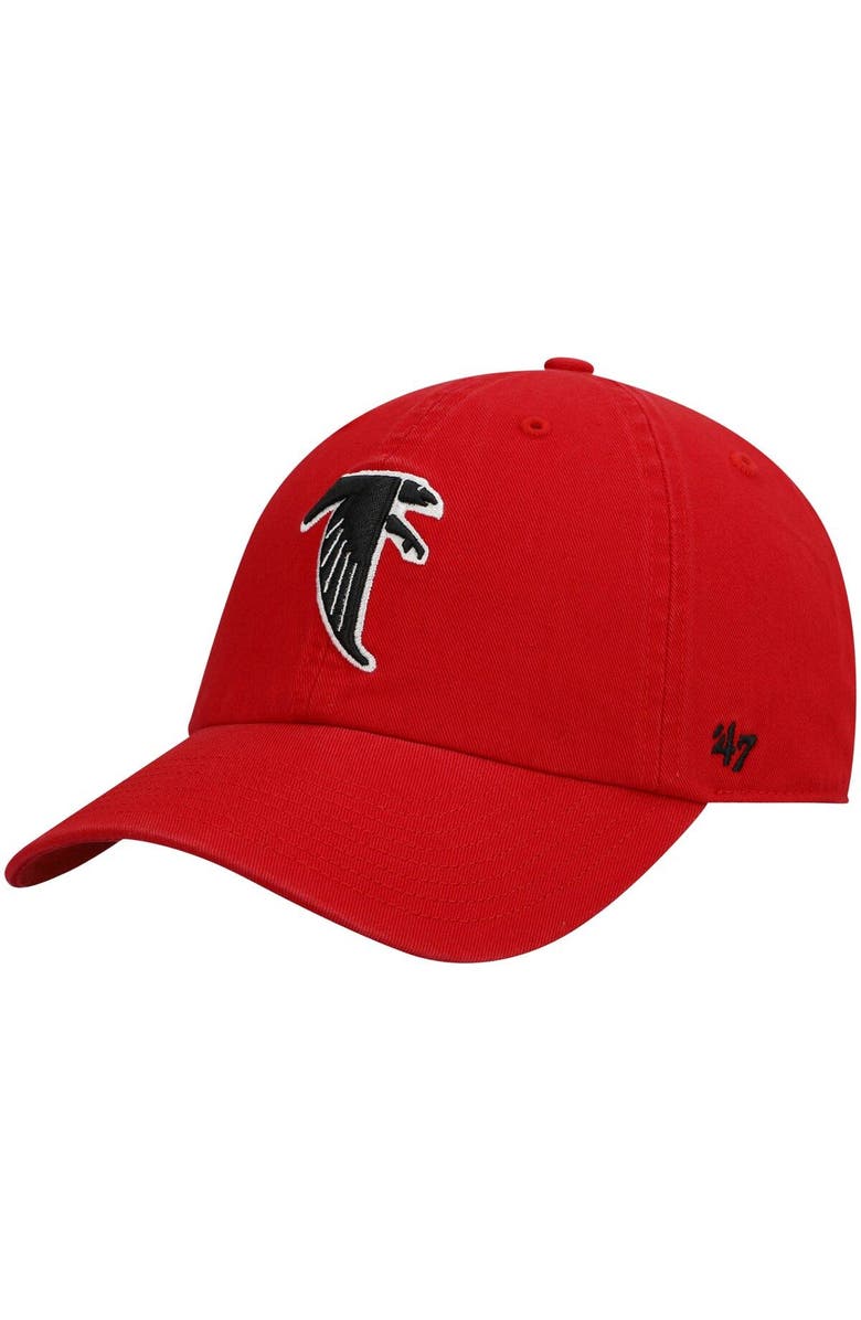 '47 Men's '47 Red Atlanta Falcons Clean Up Legacy Adjustable Hat, Main, color, Red