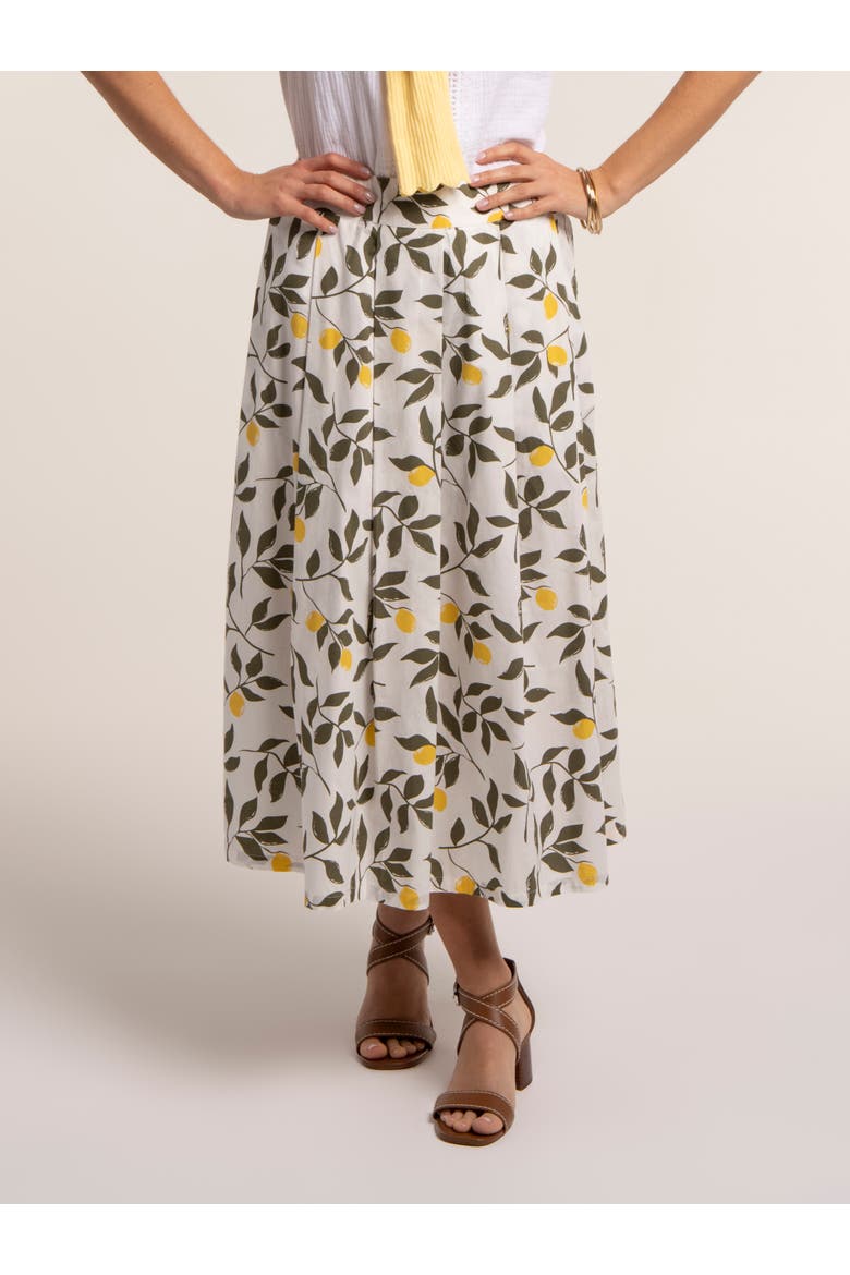 Sicily Midi Skirt, Alternate, color, Cream