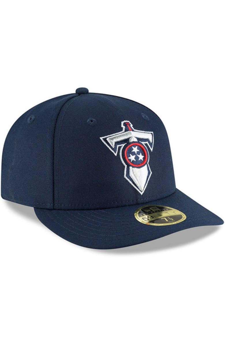 New Era Men's New Era Navy Tennessee Titans Alternate Logo Omaha Low Profile 59FIFTY Fitted Hat, Alternate, color, 