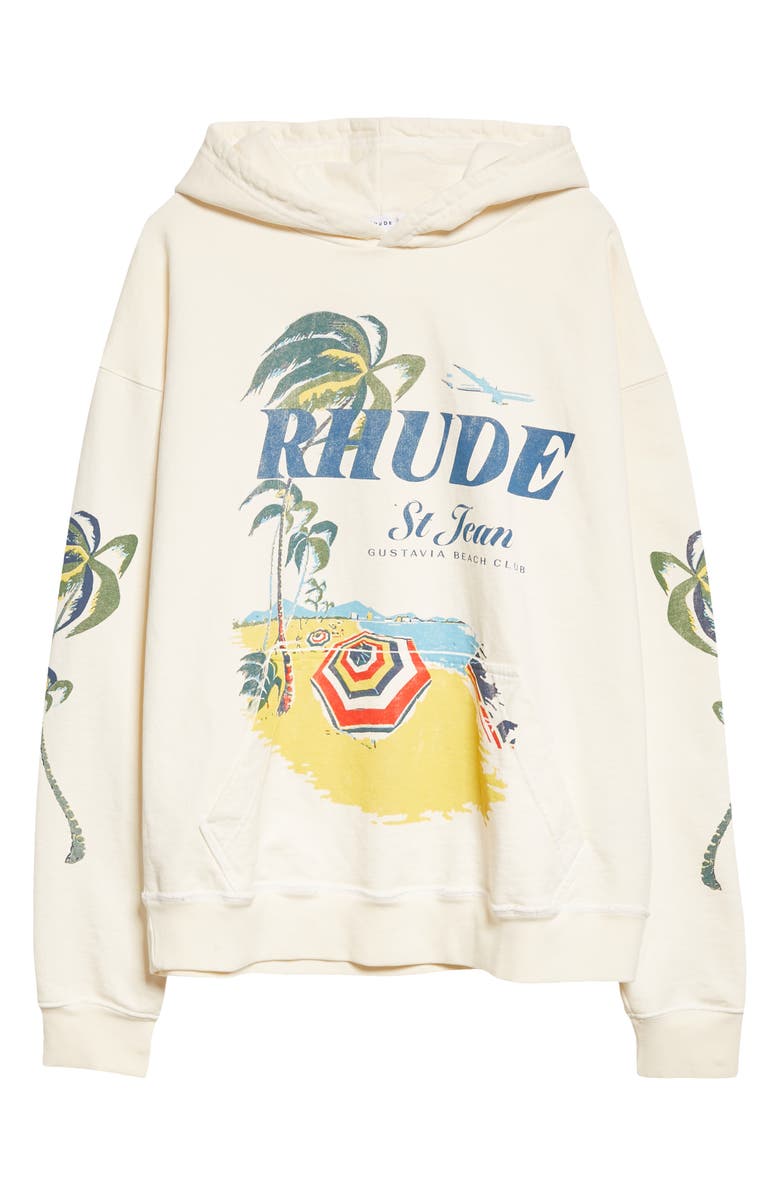 Rhude Beach Club Graphic Hoodie, Alternate, color,